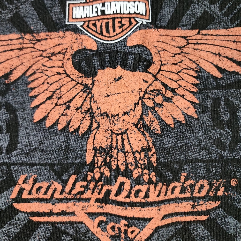 VINTAGE HARLEY DAVIDSON CAFE LAS VEGAS EAGLE SHIRT NWT XL